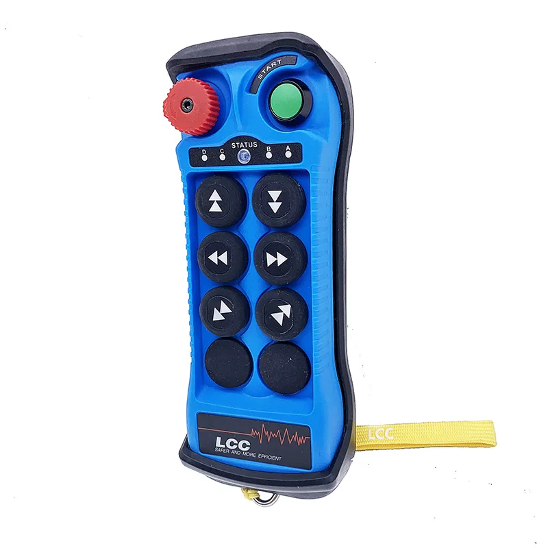Blue Q600 LCC 6 buttons single speed industrial crane remote control for concrete pump