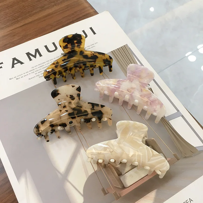 MINIYU Оптовые Пользовательские логотипы корейские Винтажные заколки для волос аксессуары 8 5 см розовый Краб черепаховый