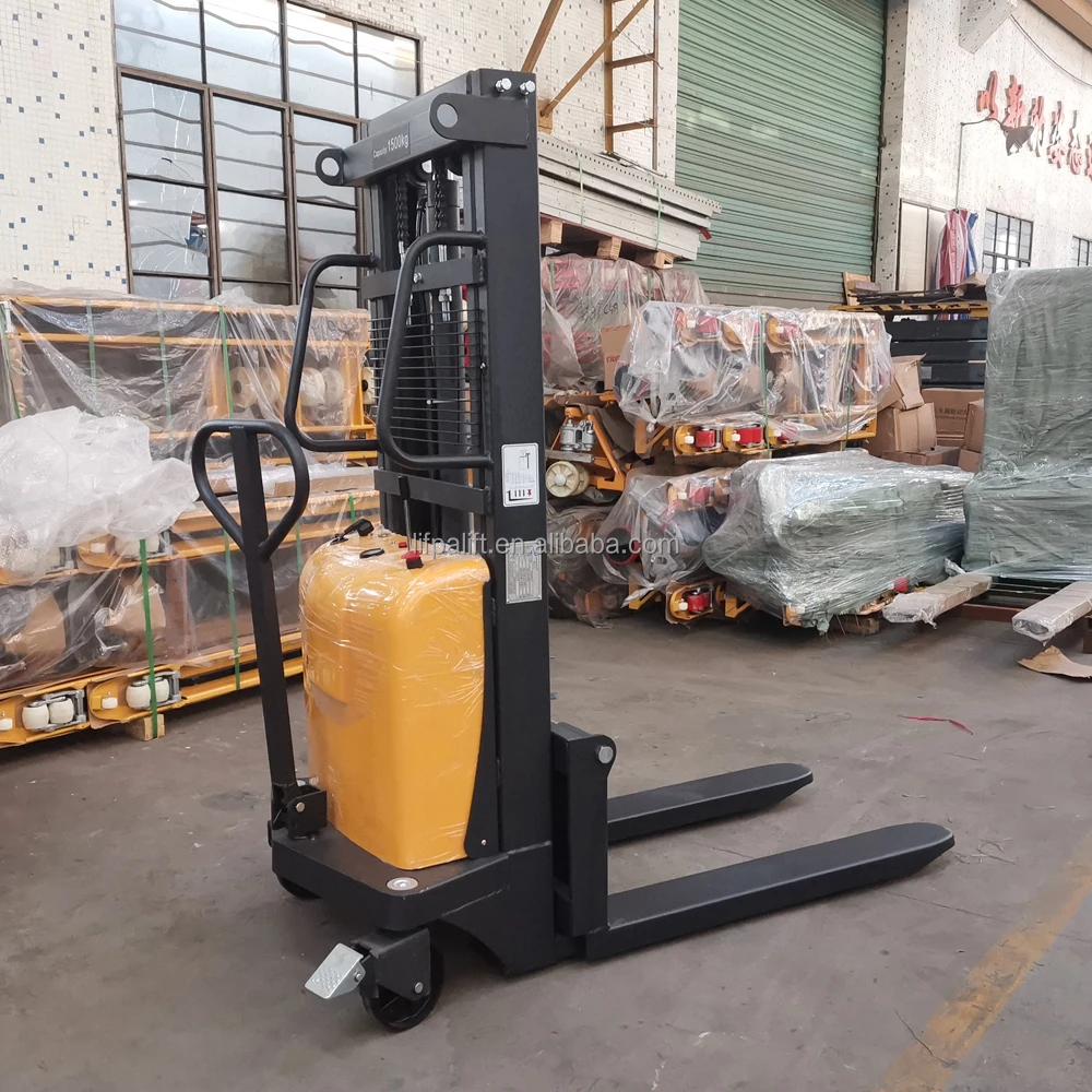 2000kg Hydraulic Battery Semi Electric Pallet Stacker