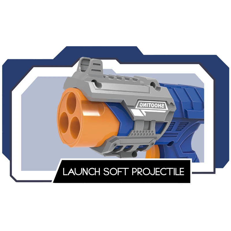 Wholesale kids shooting game toy gun soft bullets gun high quality sponge play toys soft bullet shotgun