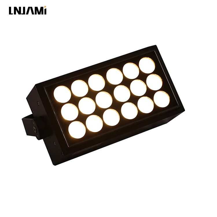Наружный светодиодный прожектор LNJAMI IP65 36 Вт 54 Вт, квадратный DMX RGB для ландшафта, фасадный наружный прожектор