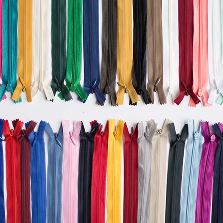 Excellent Quality Garments Accessories Invisible Zipper #5 Nylon All Kinds Color