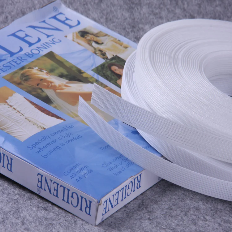 Швейные аксессуары Wedtex, белый, черный, 8 мм, 10 мм, 12 мм, полиэстер, ригилен, для шитья, для свадебного платья