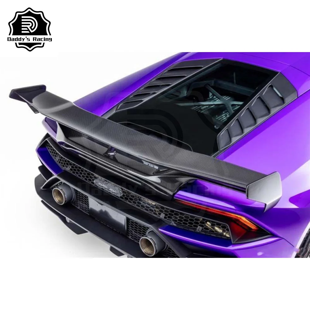 Сухой задний спойлер из углеродного волокна для Lambo Huracan LP580 LP610 EVO 2014-2018 VORS Style STO