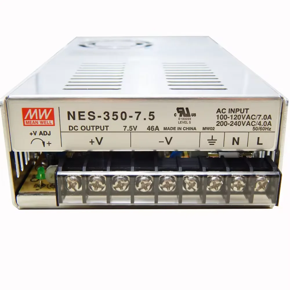 Original Mean Well 7.5v 46a NES-350-7.5 Meanwell power supply 350W