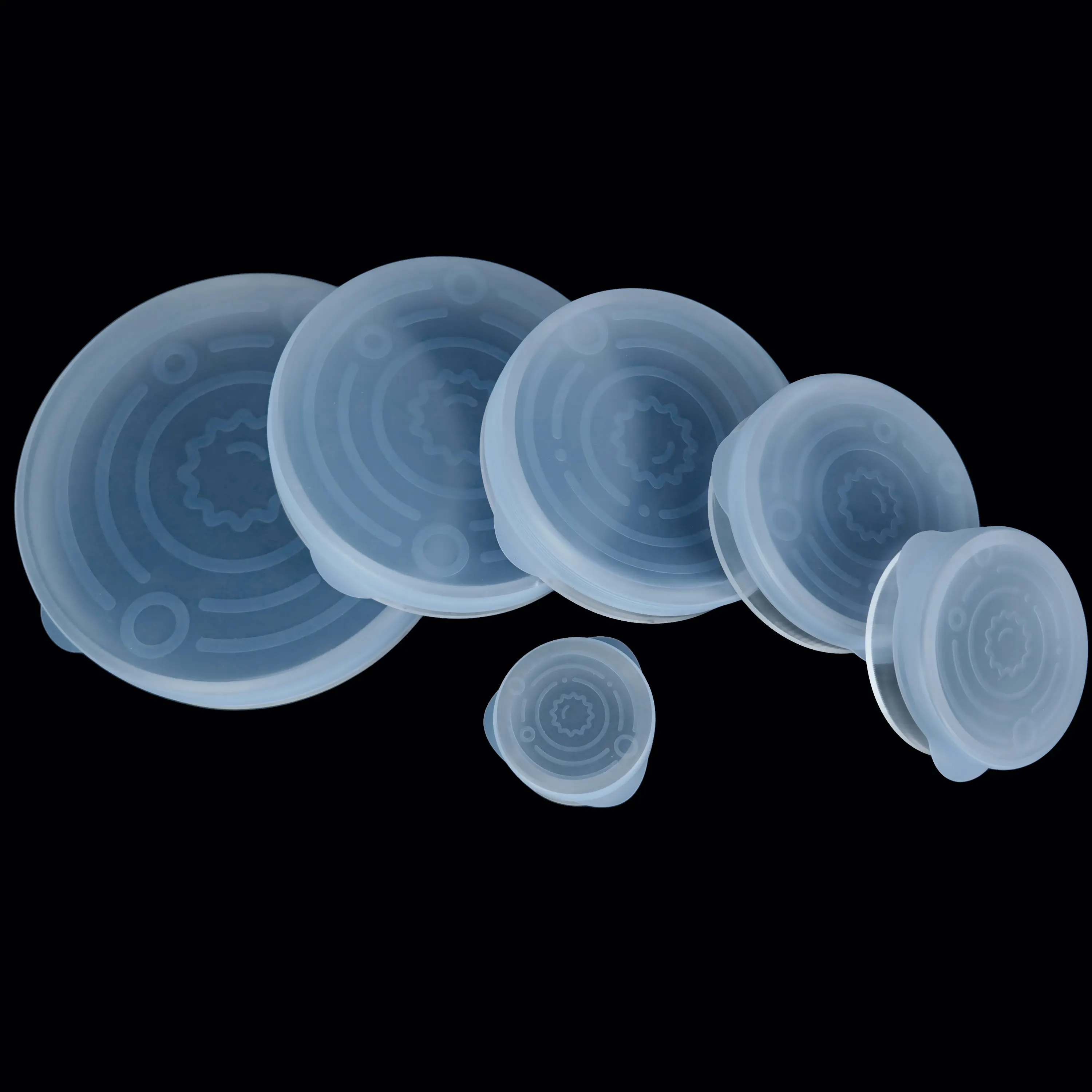 Food Grade Silicon Lid Cover Stretch 6 Pack Reusable Silicone Stretch Lids