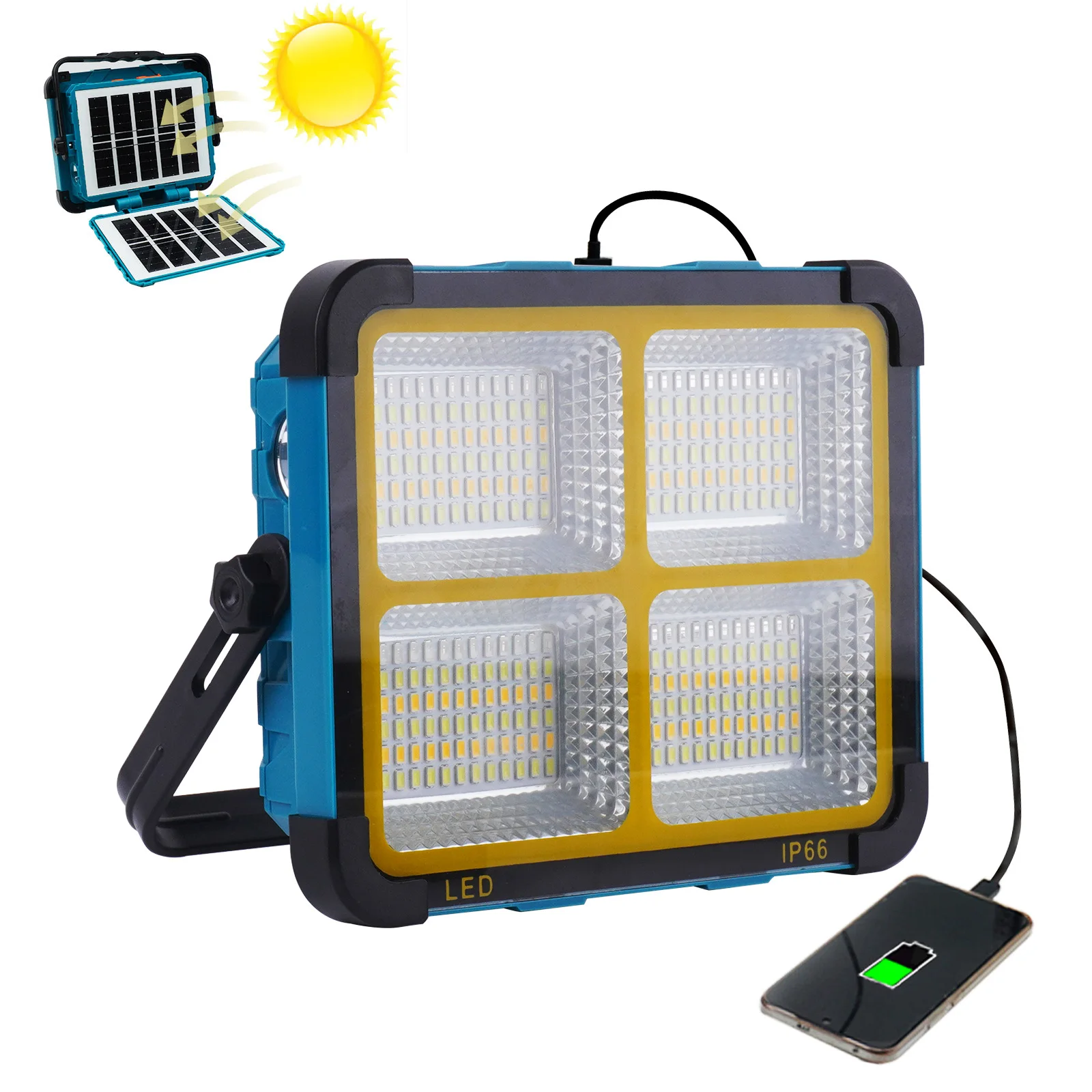 Outdoor Solar  Waterproof LED Lighting Garden Sos Solar Power Light  Customize Energy saving high lumen LED Solar Floodlight