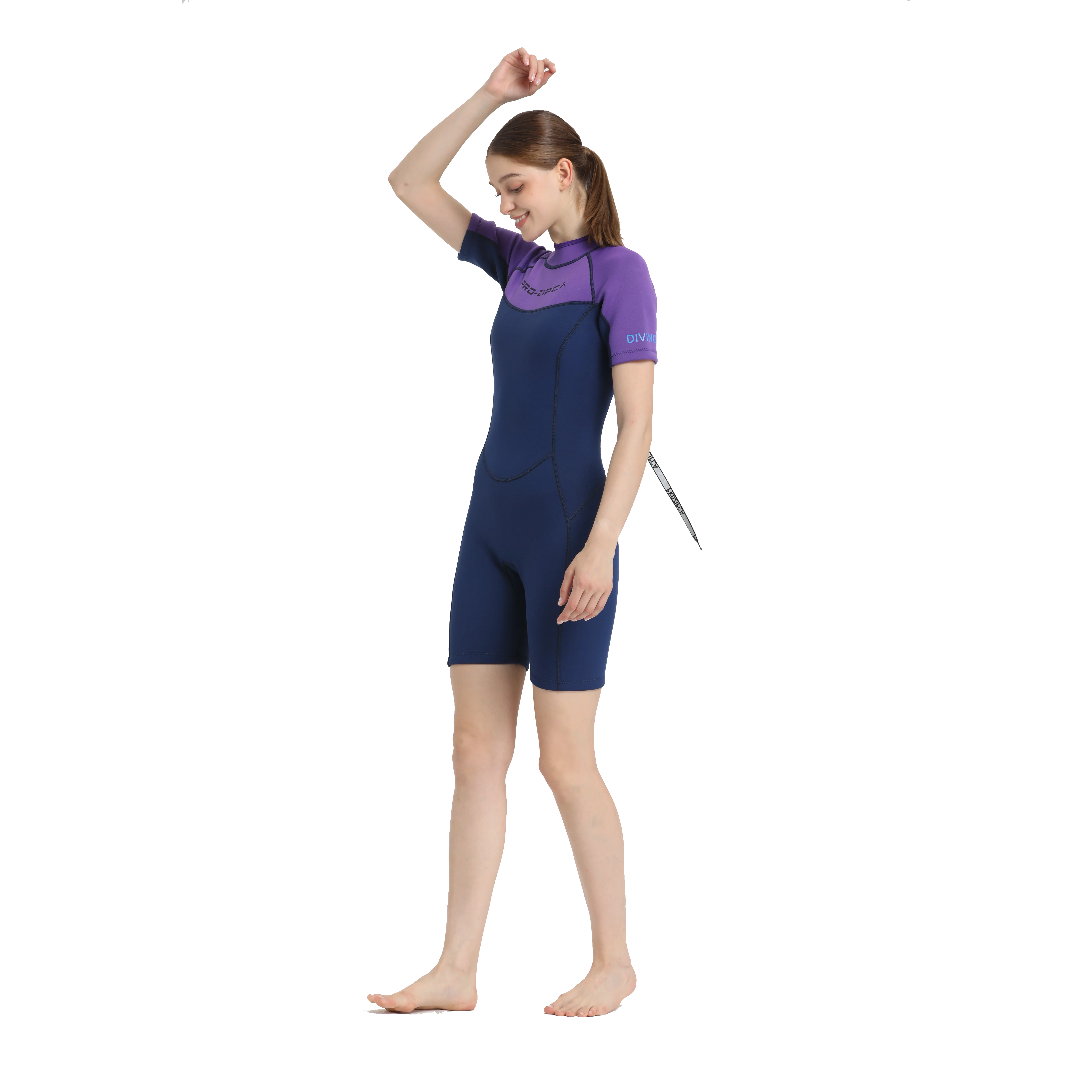 Wholesale Customized Shorts Backzipper Full Body Sexy 3Mm Yamamoto Neoprene Freediving Wetsuit For Women