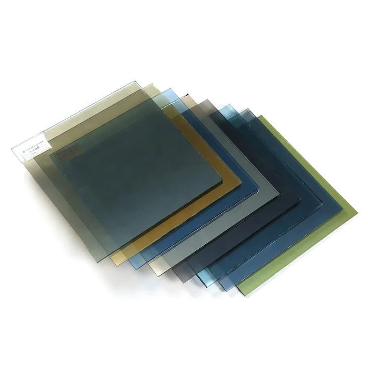 Good price 4mm 5mm 5.5mm 6mm 8mm 10mm black F-green dark blue grey euro bronze color tinted float glass supplier
