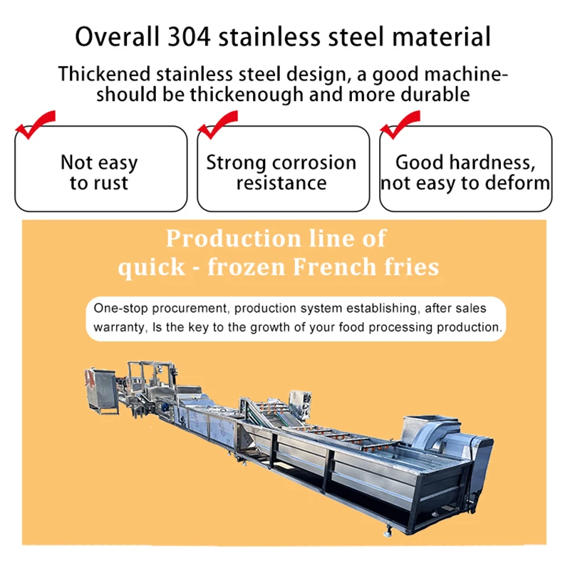 New Wave Frozen French Fries Vending Machine Vegetable and Fruit Processing Line for Vegetable Processing Plant and Flour Mill