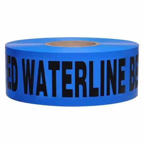 pe underground tape pipe marking tape water line non-detectable warning tape
