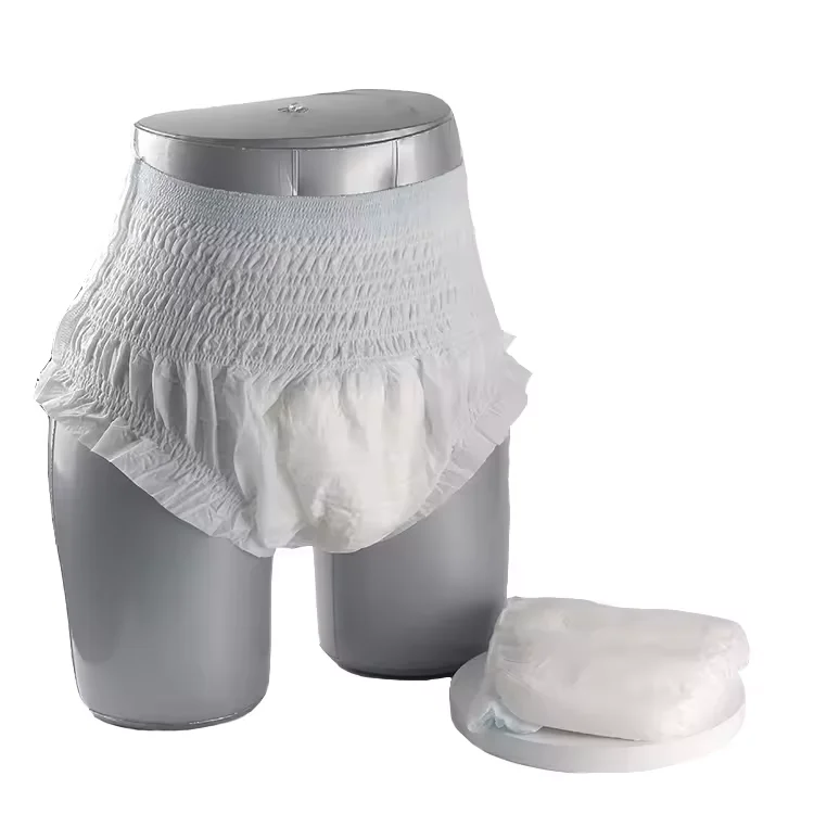 Soft Dry Surface Heavy Incontinence Disposable L Size Adult On Panty Diapers