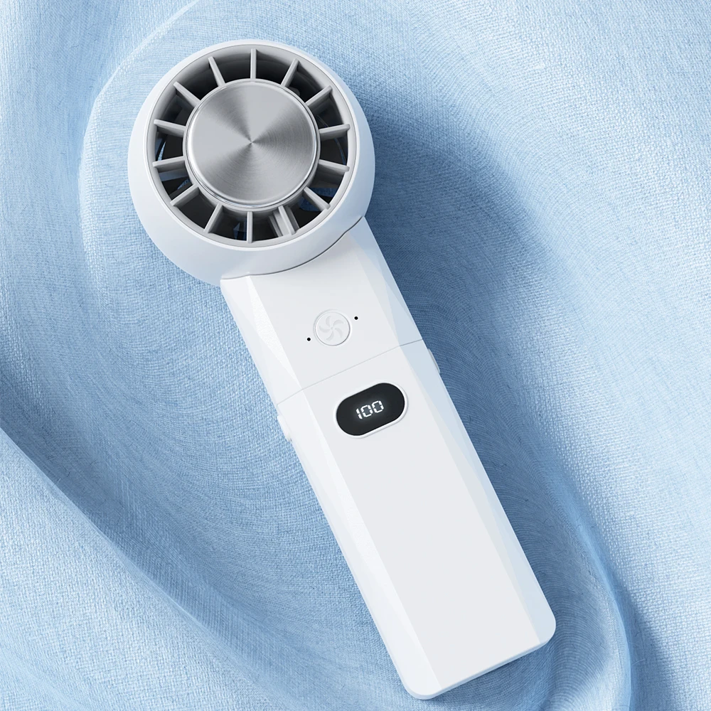 IMYCOO Hot Sale 4000mAh Cooling Mini Handheld Fan With Power Bank Custom Logo Portable Rechargeable USB PowerBank Hand Held Fan