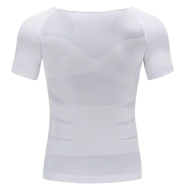 Эластичный скульптурный жилет, Термальный компрессионный базовый слой, мужская рубашка для коррекции фигуры, жилет для похудения и похудения, рубашка для похудения