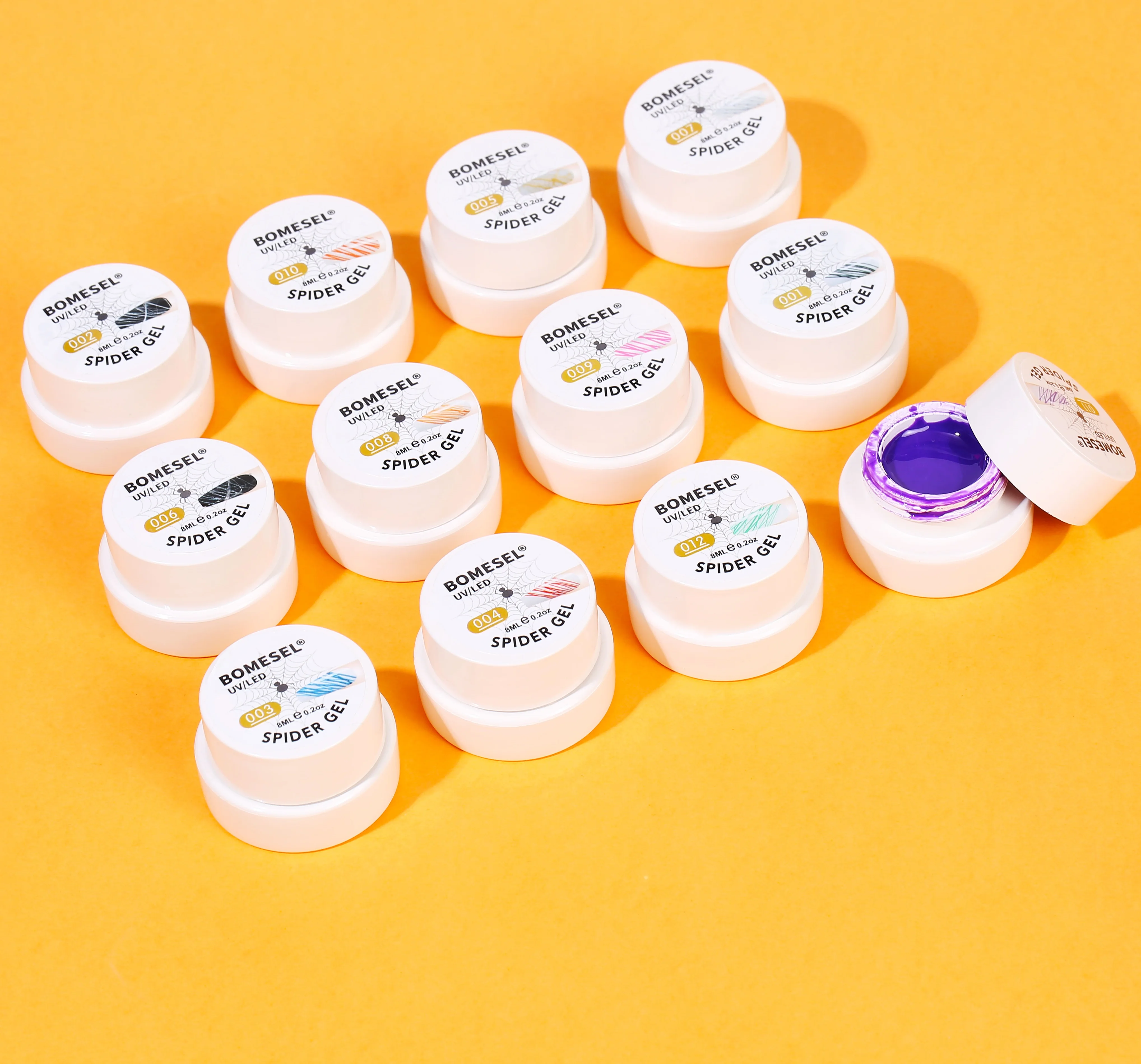 Oem/odm Private Label Wholesale Uv Gel Nail Polish Set Painting Art Pigments Color Gel Adhesive Glue