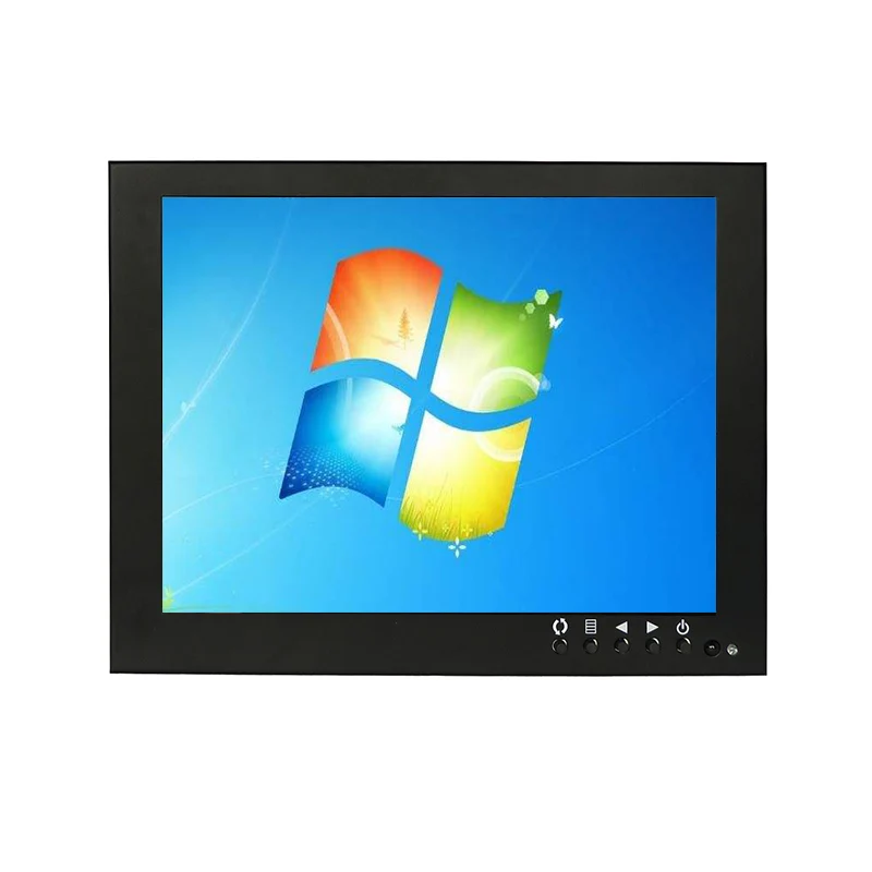 LED Backlight Industrial Security 8 Inch TFT LCD CCTV Monitor With BNC AV HDM I VGA Input