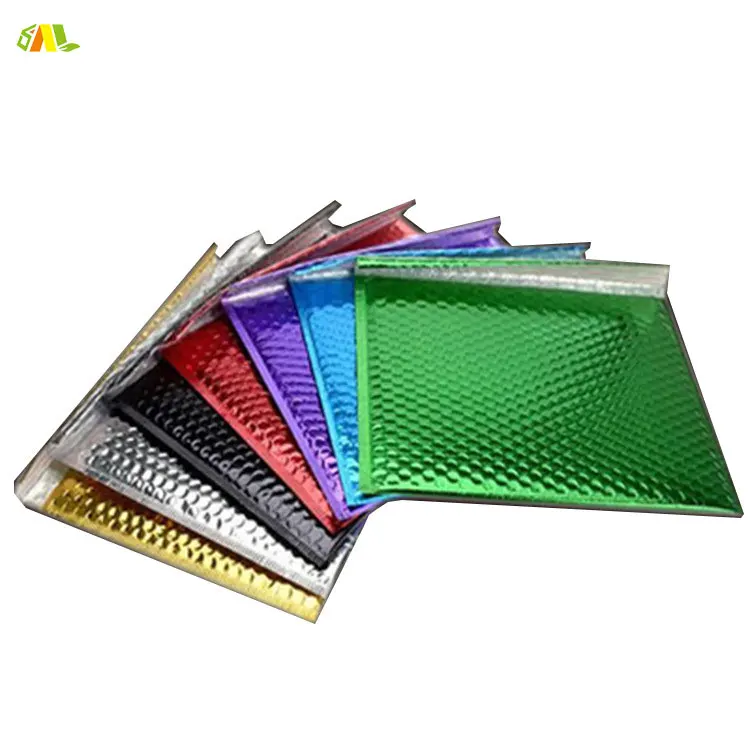 15 CM X 20 CM Advanced Custom Metallic Foil Custom Logo Colored Rose Gold Bubble Envelope