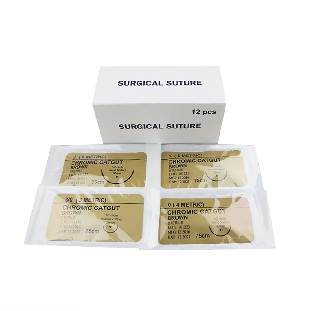 Natural Plain Catgut Surgical Suture With Needle Factory
