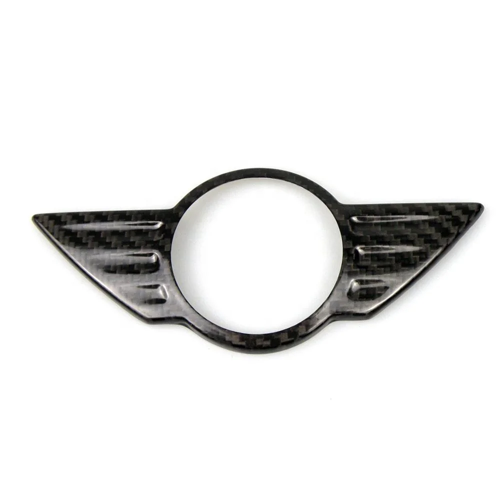 Carmon Real Carbon Fiber Mini Cooper Logo Emblem Cover Sticker Wing Cover For Mini Cooper F54 F55 F56 F57 F60 R60 R61