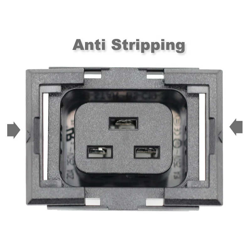 IEC 320 C19  lockable pdu receptacle outlet sockets power socket