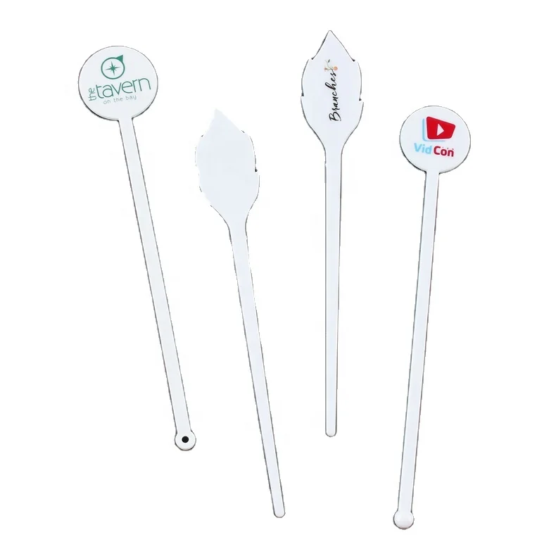 customized printing logo plastic stirrer