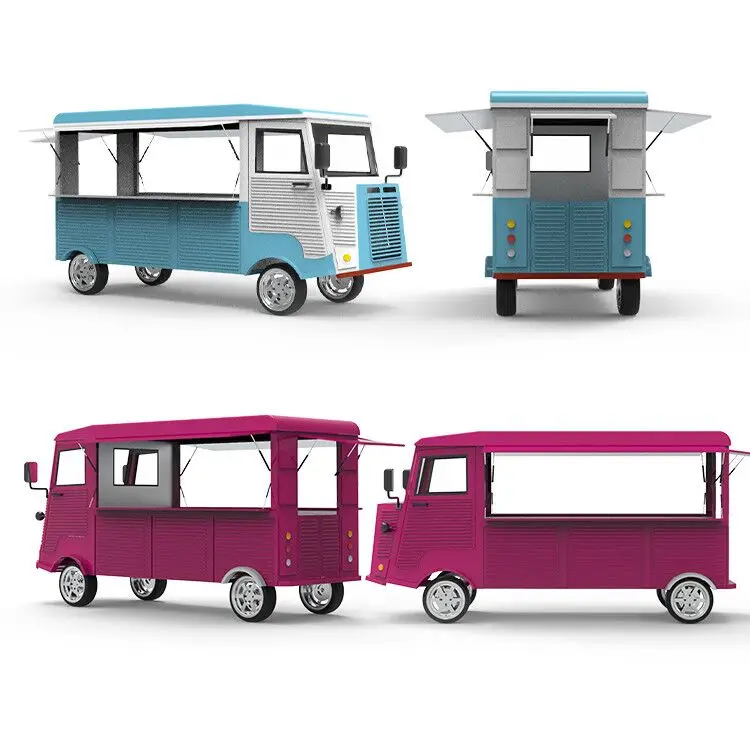 Yanzhimei New Custom With Full Kitchen Road Legal Prefab Pastry Food Trailer Food Cart