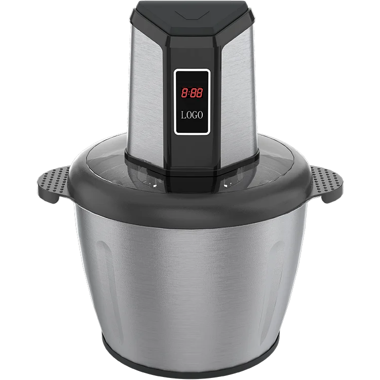 New Design Digital Multifunctional 3L Meat Chopper Glass Stainless Steel Electric Meat Grinder
