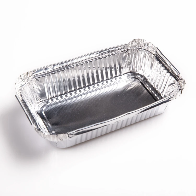 600ml Food grade disposable customize aluminium foil food warmer disposable taking away aluminium foil food box