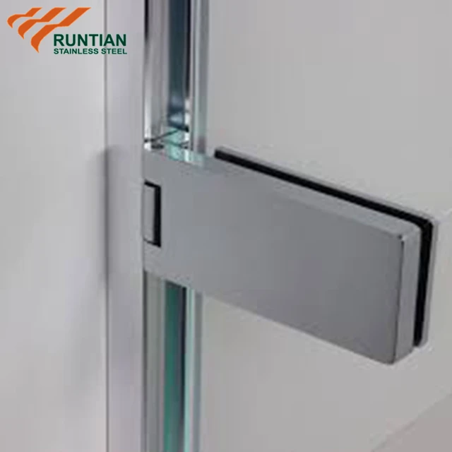 Modern frameless shower screen bathroom stainless steel chrome polished glass clip hinges for shower cabinets