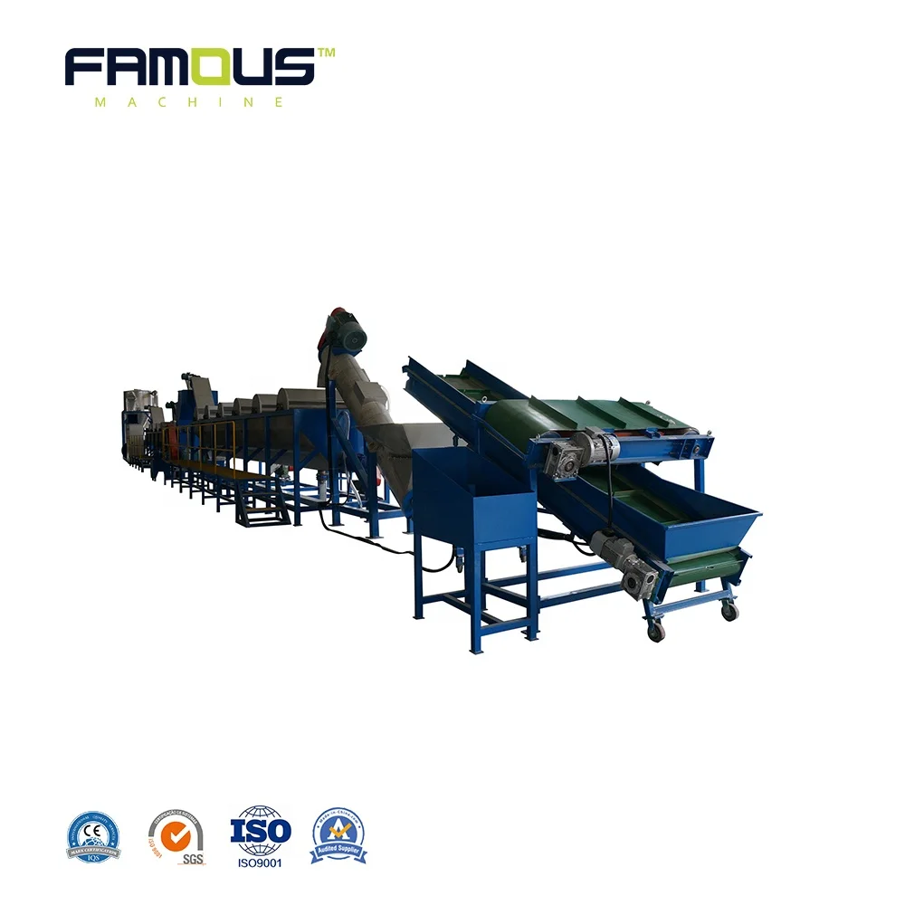 Hot Sales PET Bottle Washing Line PP PE Washing Line Recycled Plastic Washing Line