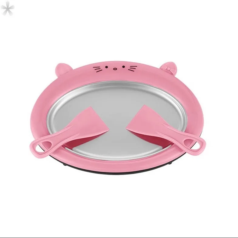 Cartoon Mini Ice Cream Maker and Fried Yogurt Machine Cool Summer Rolling Machine for Kids Children Ice Cream Tools