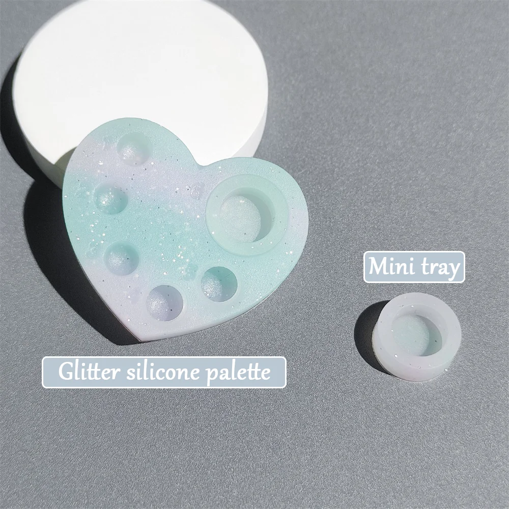 Silicone palette for Lash lifting and tinting Glitter Brow and Lash Perm and Dye Mixing Tray Reusable Silicone Lash lift Pallet