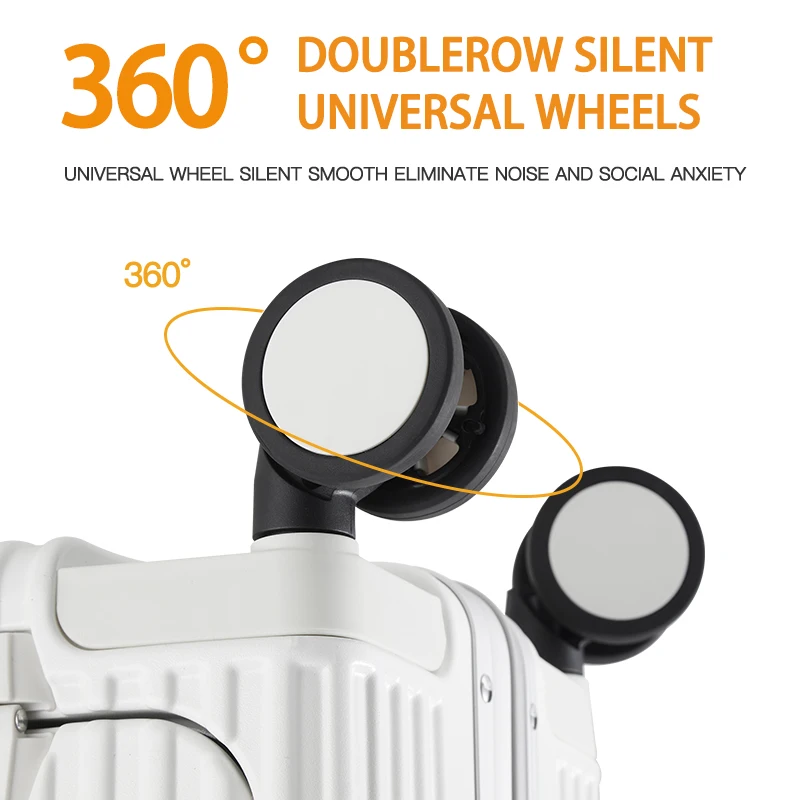 PC aluminum frame 18/20/24 inch luggage with durable new design, multifunctional front opening travel bag, Chinese manufacturer