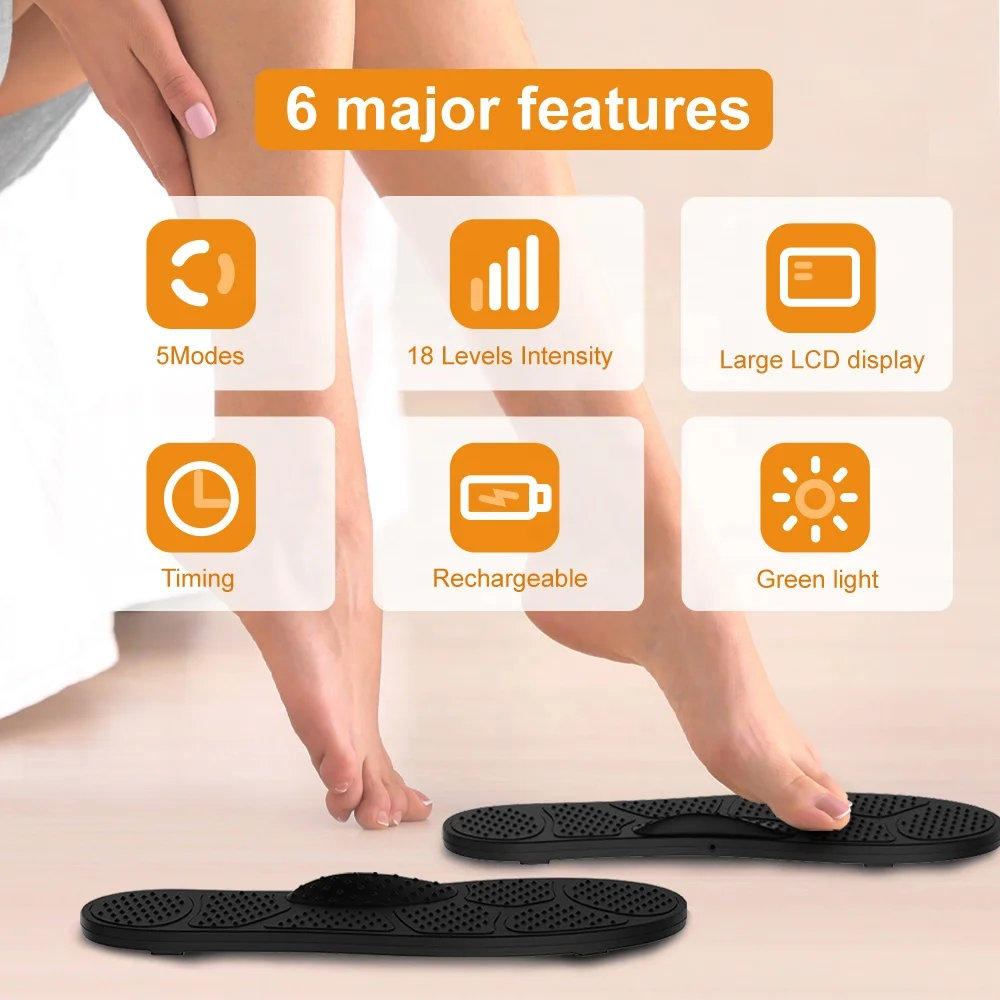 New Combination EMS &TENS Foot Massager Promote Blood Circulation Tens Pain Relief EMS Leg Massage Slipper