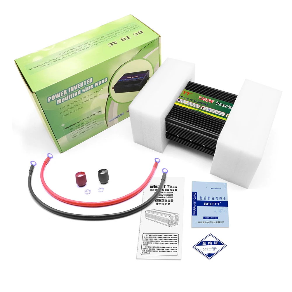  12vdc 24vdc до 220vac 1000w синусоидальный инвертор для домашнего