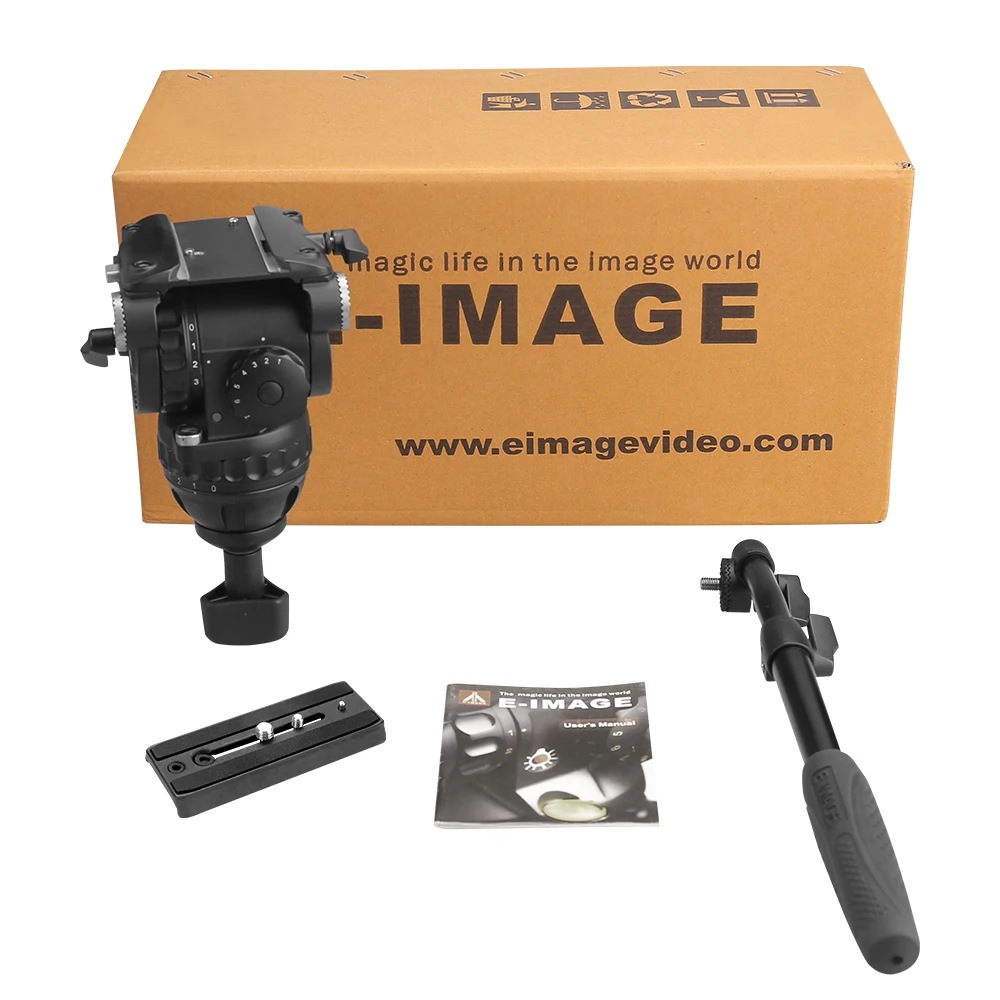 E-IMAGE GH10 Professional Photographic 75mm Bowl 10kg Payload Video Fluid Head