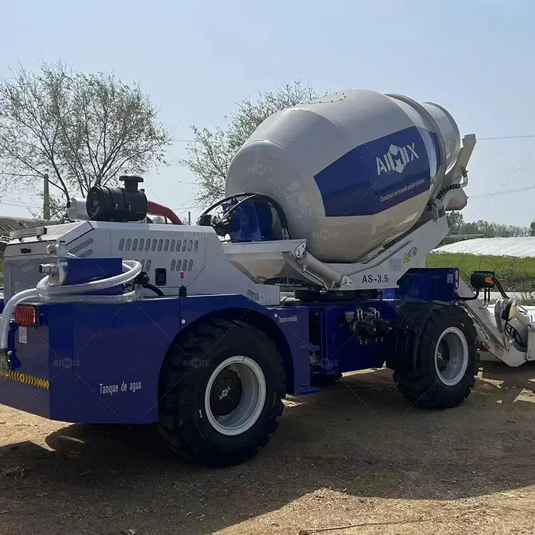 Aimix 3.5 Cubic 4 Cubic Per Batch Auto Self Loading Concrete Mixer Trucks Machine In Mexico