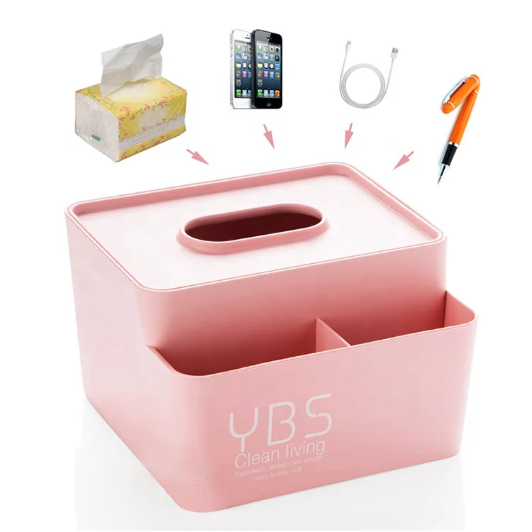 Tissue Box, Multifunctional Tissue Storage Box Sell Well Concise Plastic Eco-friendly Carton Minimalist Popular Home Storage