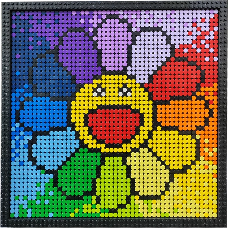 New Trendy 16*16 Dots Connect Plate Toys Educational Geometric Shape Blocks Toy and Hobbies for Kids Bricks Accessories
