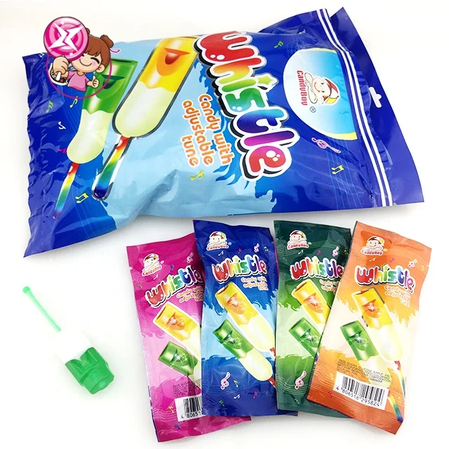 Halal Music whistle lollipop candy melody lollipop hard candy pops wholesale