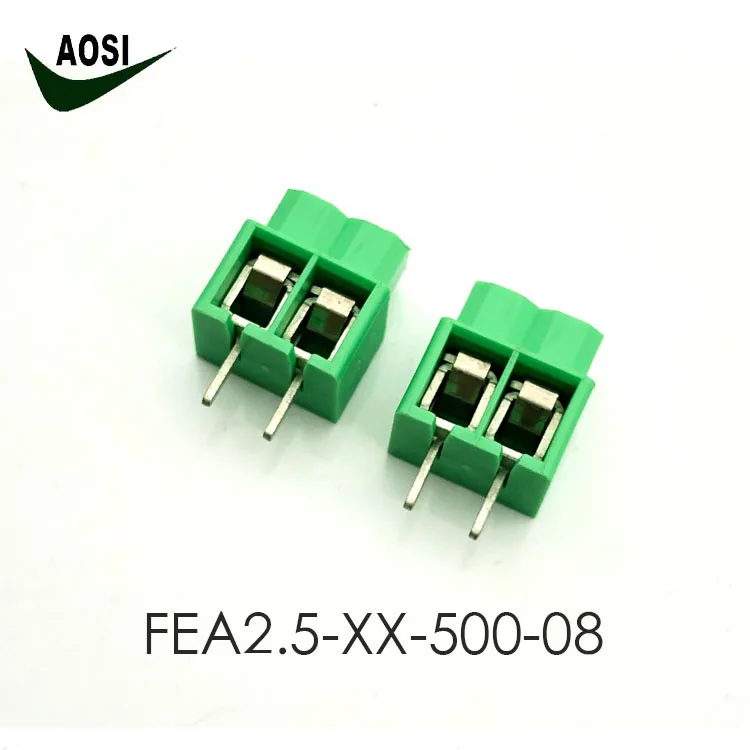 Оптовая продажа высокое качество FEA2.5-XX-500-08 5 0 мм Шаг pcb винтовой клеммный блок соединитель подключения