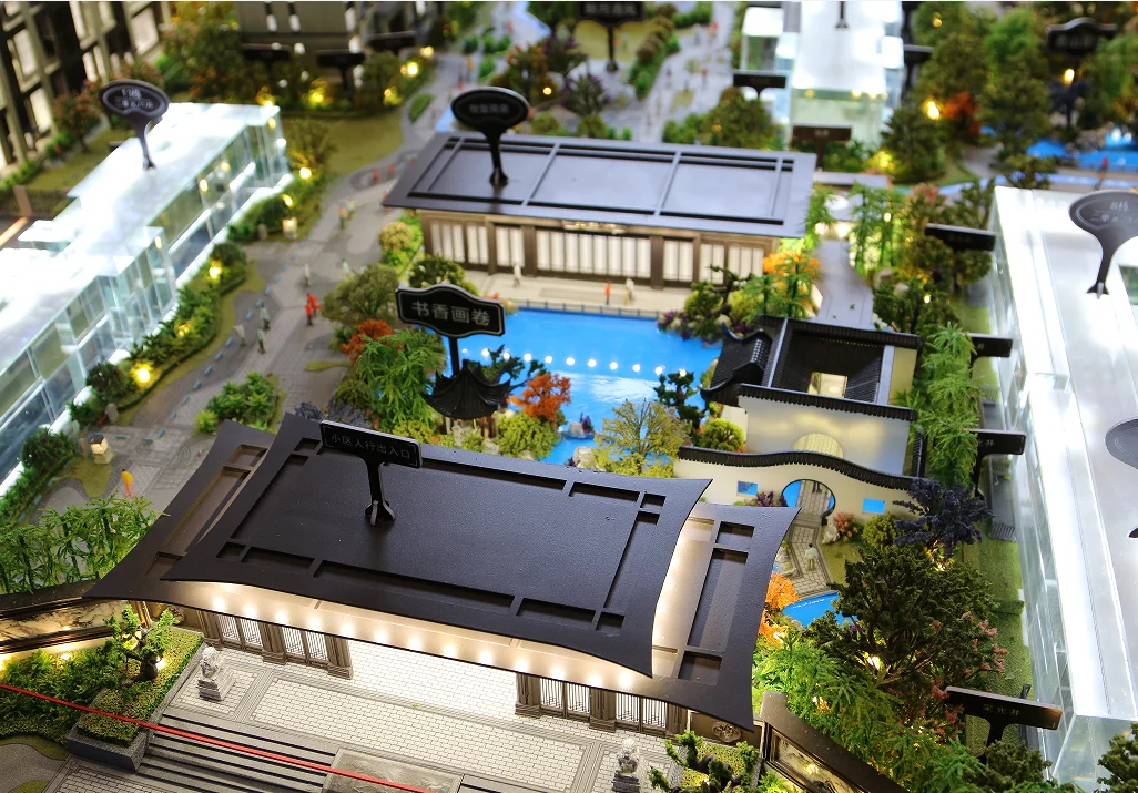 Chinese Factory Price Scale Model Makers Architectural House Model Mini nature Scene Model