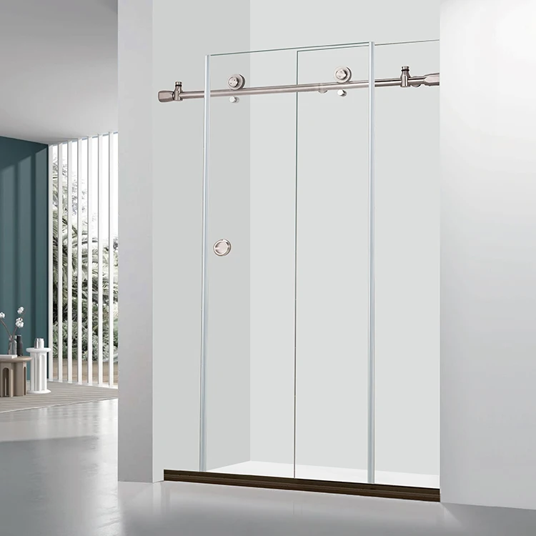 96321-CP Faucet Set Abs Exterior Sauna Room Shower Frameless Glass Door For Cabin