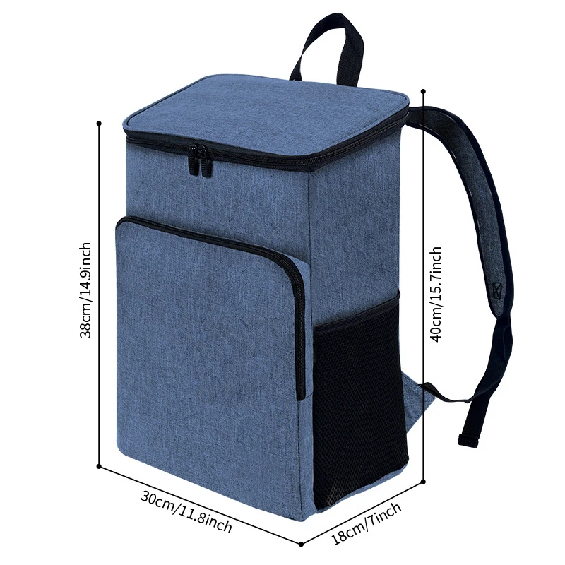 Eco Friendly Reusable Shopping Thermal Insulated Non Woven Aluminum Foil Grocery Cooler Bag