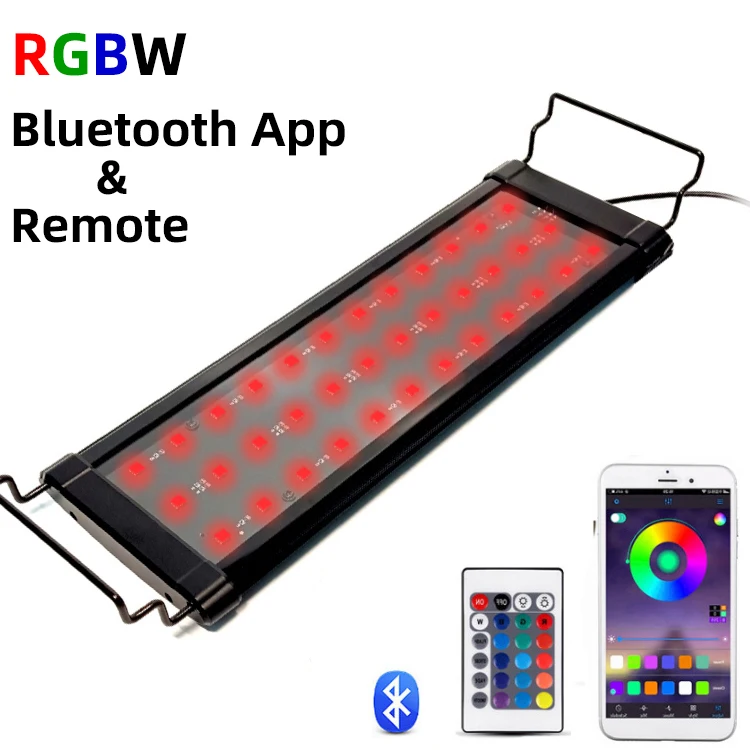 WRGB Aquarium Light LED Aquarium Lamp Marine Led Lights For Fish Tank Reef Coral Remote Blue tooth App Control