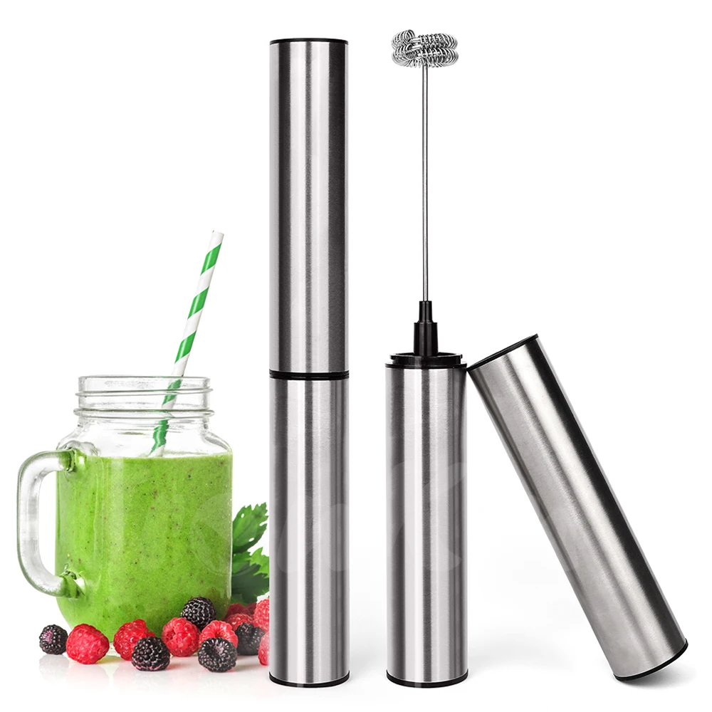 Stainless Steel USB Rechargeable Milk Foam Portable Coffee Mixer Frother