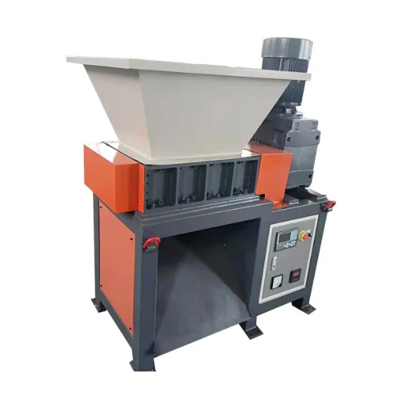 300 Model 2 Shaft Vegetable Shredder Machine In Kitchen Plastic Paper Cutting Machine Shredder