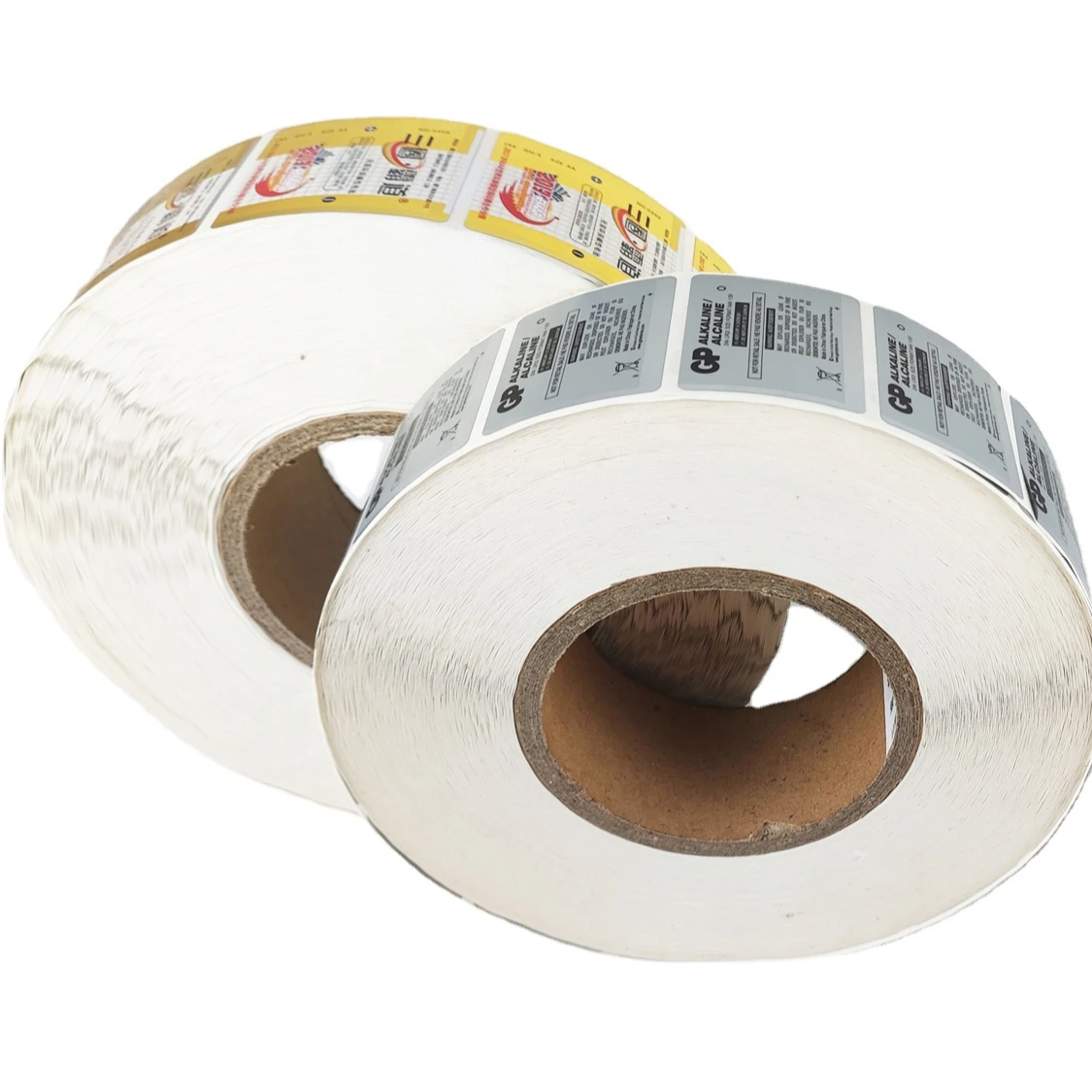 Battery label roll custom size self-adhesive label sticker waterproof  label