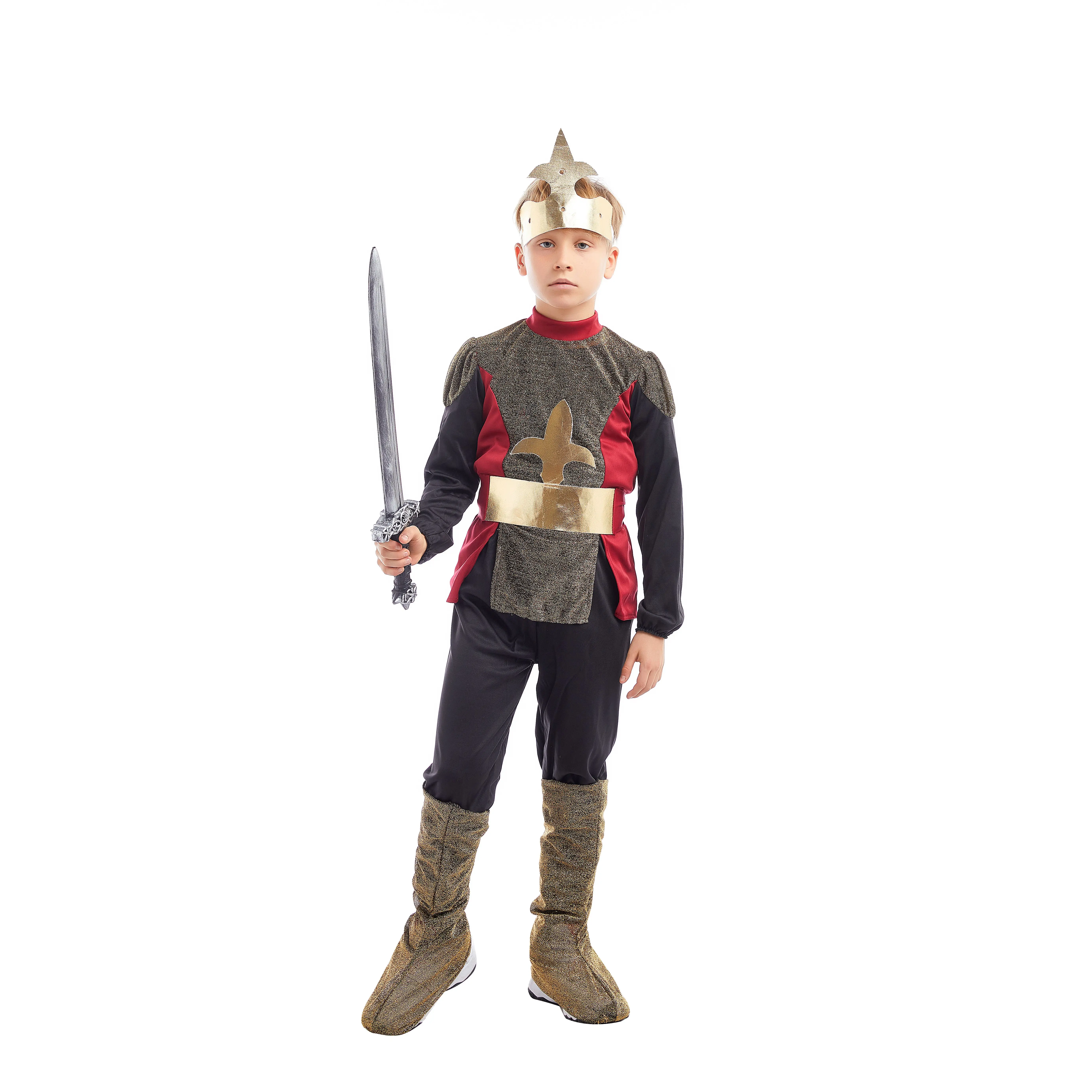 Halloween Cheap Medieval Roman Warrior Pirate Masquerade Carnival Fancy Suits Cosplay Costume For Kids
