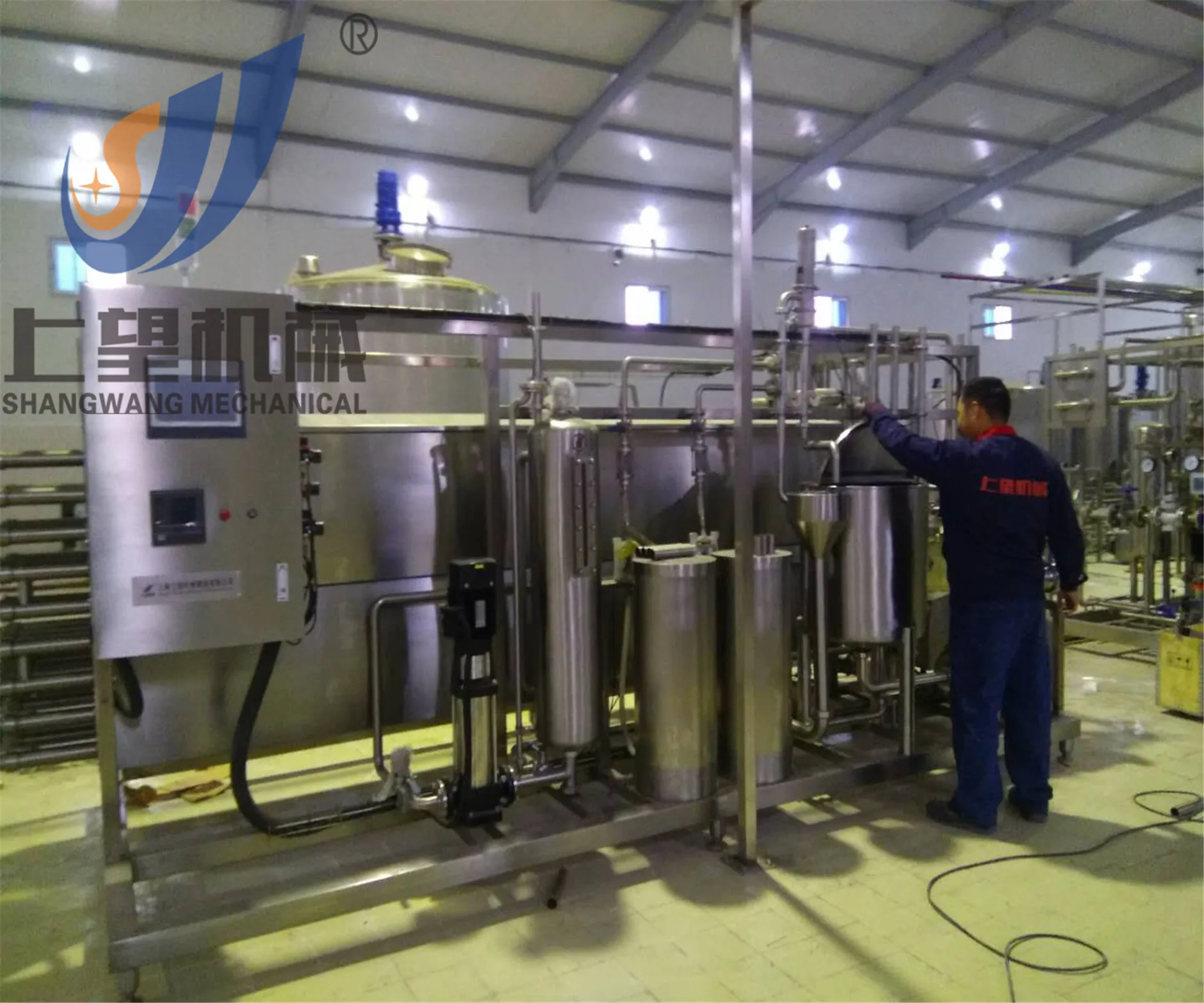 Production Milk Factory Price Production Line Equipment/Small scale  500L pasteurized milk processing line
